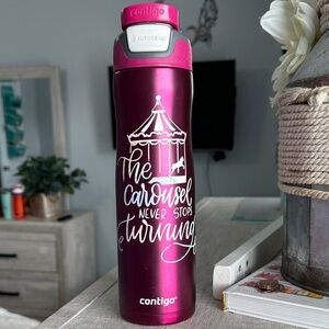 99. Contigo Magenta Carousel Travel water bottle